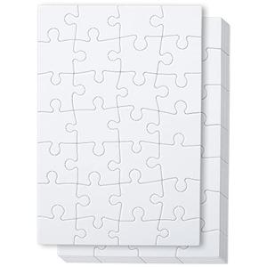 Mr. Pen Blank Puzzle - 8 Pack 48 Pieces/Pack, 5.5 x 8.1 Inches, White, Blank Puzzls to Draw On