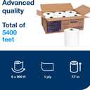 Tork Matic Soft Hand Towel Roll White H1, Advanced, High Absorbency, 6 Rolls x 900 ft, 290095