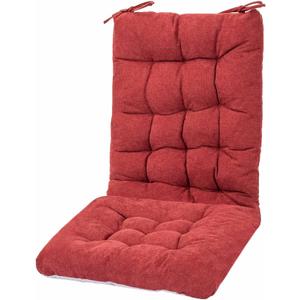 POMIU Rocking Chair Cushion Chair Cushions Chair Pad Chair Pads Sets Indoor Back Seat Cushion Office Chair Desk Chair Dining Chairs Home Kitchen Chair Room (Bordeaux Red)