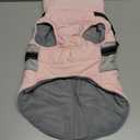 AOFITEE Dog Coat Warm Dog Winter Coat, Waterproof Dogs Jacket with Harness, Dogs Snow Jacket Snowsuit with Zipper & Furry Collar, Reflective Windproof Pet Sweater for Cold Weather, French Bulldog, L (Pink)