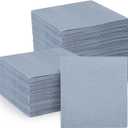 150 Pcs Dusty Blue Disposable Napkins 10" x 10" Paper Linen Cocktail Dinner Napkins Prefolded for Bar Restaurant Cafe Dessert Wedding Birthday Party Baby Shower