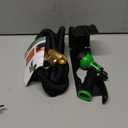 Flexi Hose Plus Expandable Garden Hose with 8 Function Nozzle, 25FT - Lightweight Retractable Garden Hose, Water Hose - No-Kink Flexibility, 3/4 Inch Solid Brass Fittings Includes Hook & Bag (Black)