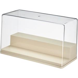 BOHOIDEE 2 Tiers Clear Display Case for Figures, Stackable Acrylic Storage Organizers Box with Cover, Large Dustproof Showcase for Collectibles Action Figure(1, Small)