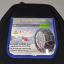 Auto-Trac Snow Chains for Car Tires Passenger Emergency Tire Chains for SUV and Car, Set of 2 (HKN130)