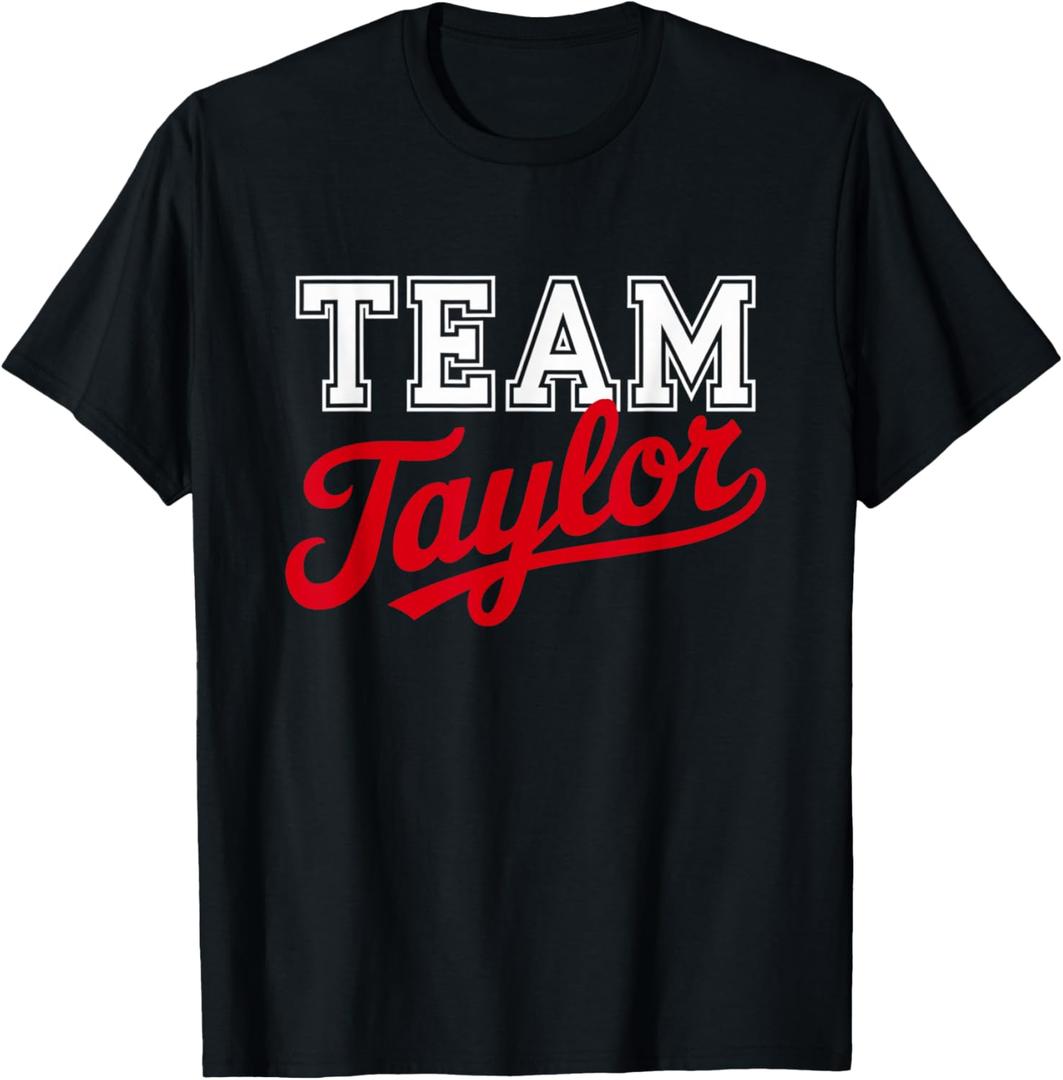 Team Taylor Vintage T-Shirt (Black, S)