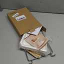 FSyueyun 2-Tier Corner Bathroom Counter Organizer, Tool-Less Installation Vanity Shelf Small Plastics Countertop Makeup Tray Skincare Perfume Organizers (Silver)