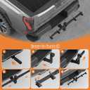 Dual Trash Can Hauler Hitch,Height Adjustable Trash Can Hitch,Double Garbage Can Hauler,Garbage Can Hauling Hitch,Trash Can Transporter Trailer Hitch for Car/ATV/SUV/UTV/Truck/Tractor/Pickup/Golf Cart