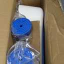 Space-Saving Triangular Shower Chair for Elderly and Disabled, 400 lbs Adjustable Shower Stool Seat with Stable-Bracing, Non-Slip Bathtub Chair, Tool-Free Assembly, Blue With Eva Pad