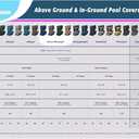Pool Mate 15 x 21 ft Extra Strength Platinum Oval Above Ground Pool Cover, 25' x 19'