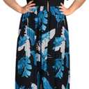 Nemidor Women's Chevron Print Summer Short Sleeve Plus Size Casual Maxi Dress, Size 18