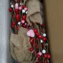 Valentine's Day Artificial Heart Berry Tree Decor - 2 Pack 16-Inch Red & Pink Valentine's Day Table Centerpieces for Valentines Day Indoor Decorations