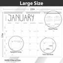 Guasslee Large Wall Calendar 2026-2027, 12 Monthly Calendar from 2026 June-May 2027 Jumbo 22"x17" Hanging Desk/Wall Planner with Spiral Bound for School Home Office Organizing