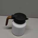 White Tea Thermos  Built-in Infuser, 1000ml Stainless Steel Thermos Insulated Tea Pot with Lid, Thermal Carafe for Home Kitchen Office