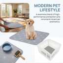PJYuCien 2 Pack Non-Slip 36"x36" Pet Playpen Mat with 3-Layer Comfort, Reusable and Washable Training Crate Pad, Travel Mat and Sofa Protector for Puppies, Dogs, Cats, Rabbits, and Small Animals, Gray