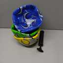 HyDren 3 Pcs Soccer Ball with Pump Official Size 4/5 Deflated Soccer Balls Bulk for Outdoor Indoor Practice Training Sport Gift for Kid Teen Youth Adult Back to School(Stylish,Size 4)