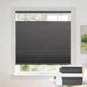 No Drill Cordless Blackout Cellular Shades,White,34.5" Wx64'' H
Bottom Up Top Down,99% Total Darkness,Free-Stop, Thermal Insulation,Privacy Protection, For Bedroom, Living Room and Studies