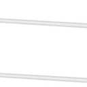 Threehoney 2 Pack Wire Shelving Garment Hanger Bar Wire Shelving Accessories Industrial Closet Clothes Rods for Home Retail Store(White,36 Inch)