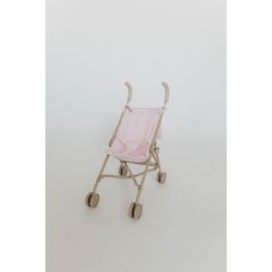Doll Stroller – Neutral Color Lightweight & Flexible Stroller - Baby Doll Stroller for Kids 3+ - Chic Floral Print - 22" (Pink Gingham), Standard