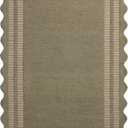 Loloi Chris Loves Julia Scottie Collection SCO-01 Olive/Pebble 2'-3" x 3'-9", .87" Pile Height, Runner Rug