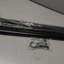 Tension Curtain Rod 43-124 Inches Extra Long Black Heavy Duty