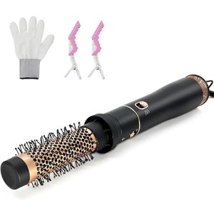 Round Hair Blow Dryer Brush - 1.2 Inch Ceramic Barrel Hair Dryer Brush for Short/Middle Hair, One Step Hair Drying, Volumizing, Straightening and Styling(1.2 Inch)