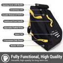 Car Seat Travel Bag Backpack for Air Travel - Karfast Universal Infant Carseat Gate Check Bag Cover for Airplane, Foldable with Pouch, Yellow