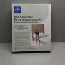 Medline Bed Assist Bar with Storage Pocket, Height Adjustable Bed Rail for Elderly Adults, Assistance for Getting In and Out of Bed at Home