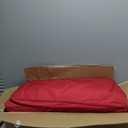 Sunnydaze 2-Piece Outdoor Back and Seat Cushion Set for Deep Seating Patio Chair - Red