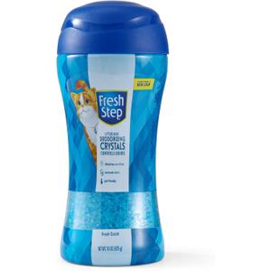 Pack Of 3 Fresh Step Cat Litter Crystals in Fresh Scent - Cat Litter Box Deodorizer - Combats Odors and Neutralizes Smells to Keep Your Home Clean, 15 Ounce