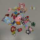 NICEVINYL Iron on Patches for Clothing: 100Pcs Random Assorted Styles Funny Patch Repair Embroidered Appliques for Clothes Sew on/Iron on Jackets Backpacks Hat Dress Fabric for DIY Accessories