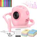 Smart Drawing Robot for Kids - Draw Art Sketcher Kid Toys for 3-12 Years Old Gifts - Tracing Educational Robots Toy for Girls Boys Gift - Christmas Magic Painting Sketch Machine (Pink)