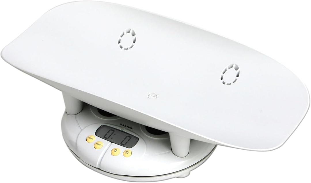Salter Electronic Baby and Toddler Scale - Digital Infant Scale with Removable Tray, 44 lb Capacity, Hold Function and Zero Tare Feature for Accurate Weight Tracking
