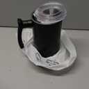 Milk Frother, 4-in-1 Electric Milk Steamer, 350ml/11.8oz Automatic Frother Machine for Coffee, Warm and Cold Foam, Temperature Control for Latte, Cappuccino, Hot Chocolate (Black)