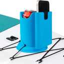 Paddleboard Cup Holder, Paddle Board and Kayak Drink Holder, 2-in-1 Drink & Phone Holder, Paddleboard Accessory for Surfboards, Canoes, SUPs, Kayaks, Boats (Blue-1Pack)