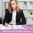 2026 Planner, Weekly and Monthly Calender Planner, Jan 2026 to Dec 2026, Hardcover 2026 Calendar Book with Tabs & Inner Pocket, Office Home School Supplies for Women & Men - A4 (8.5" x 11"), Boho Purple