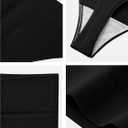 REORIA High Waisted Thongs for Women Breathable Seamless Thong Panties Sexy No Show Underwear 5 Pack (Black, S)