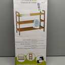 Oceanstar 3-Tier Bamboo Shoe Rack, Natural, 26" W x 23.5" D x 10.7" H