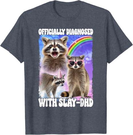 Officially Diagnosed With Slay-DHD T-Shirt, Men, Heather Blue, X-Large