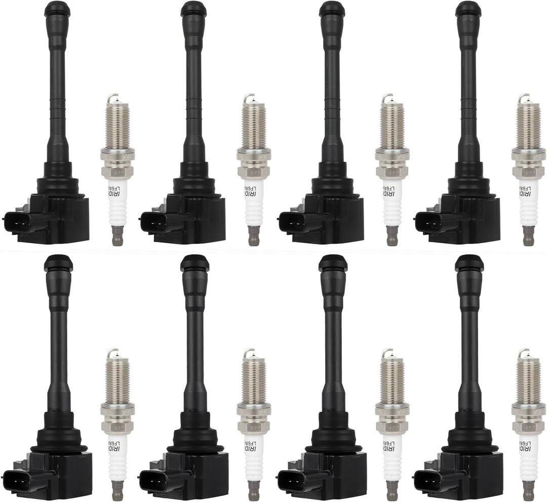 ECCPP 8 ignition coils with 8 iridium Spark Plugs,UF812+ UF813,coils packs,for Nissan TITAN 2017-2020,TITAN XD 2016-2020,NV2500 2018-2020,NV3500 2018-2019C998,GN10880,UF812