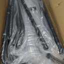 MAXYOYO Modern Accent Chair, Comfy Living Room Chair with Metal Frame Wooden Armrest, Upholstered Armchair with Soft Cushion for Bedroom Balcony Lounge Reading Room, Dark Grey (Standard)