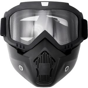 Paintball Mask Anti-Fog | Airsoft Helmet and Full Face Tactical Mask | Ballistic Goggles for Men | For Skiing, Paintball, Shooting, Cycling, Fishing