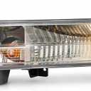 WILD BEAR Turn Signal Light For Compass 2017 2018 2019 2020 2021 Left Side Parking Maker Lamps with Bulbs (Driver Side)