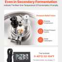 VEVOR Pressure Fermenter 15 PSI, 8 Gal/30L All-in-One Stainless Steel Conical Secondary Fermentation Bucket, for Wine, Beer Brewing Equipment