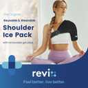 REVIX Shoulder Ice Pack Wrap for Rotator Cuff and Arm, With Removable Gel Pack, Standard, Reusable Gel Cold Wrap, Soothe Discomfort & Fatigue, 30-Minute Long-Lasting Cold, Flexible Fit for Men & Women