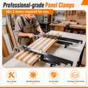 Eastrexon 36" Panel Clamp 2 Pack with 2 U-Shaped Blocks