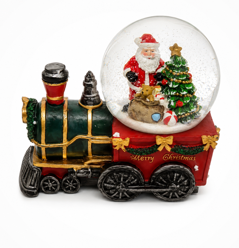 Christmas Snow Globe Christmas Decor Snowing Train