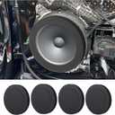 4PCS 6.5 Speaker Rings,Self Adhesive Speaker Foam for Enhancing Stereo Sound,High Resilience Speaker Baffles 6.5 inch Car Audio Accessories Avoid Sound Diffusion for Car SUV Truck