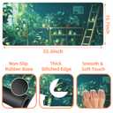 NIYLYNSYN Large Mouse Pad Kawaii Frogs Extended Gaming Keyboard Desk Mat Non-Slip Rubber with Stitched Edge Desk Pad Suitable for Office Home Desktop Decoration (35.4 x 15.7 Inches)
