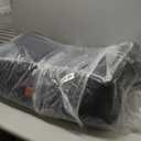 Dog Car Seat for Large Medium Dogs, Pet Car Seat Under 55 lbs or 2 Puppies, Removable Washable Pets Travel Booster Bed for Automotive Backseat with Comfy Thick Cushion, 2 Safety Leashes (Black/Gray)