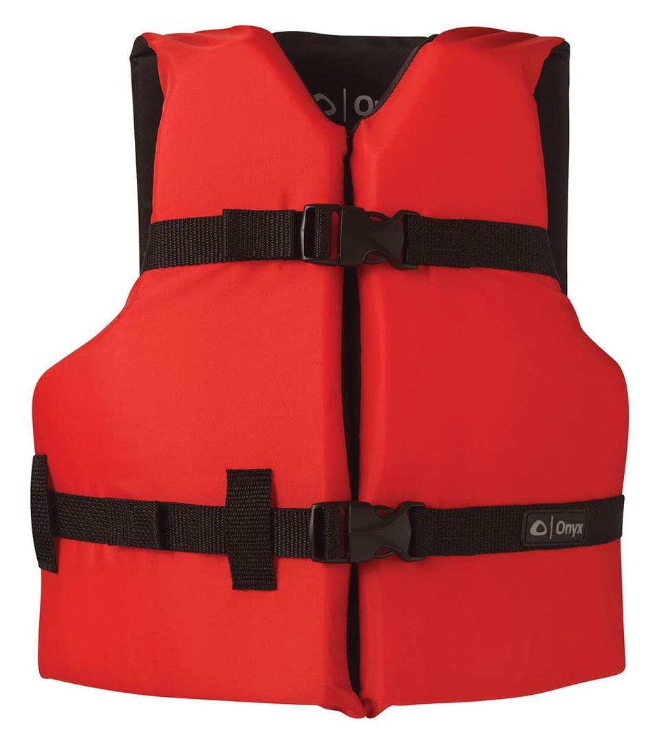 Onyx General Purpose Life Jacket, Youth, Red